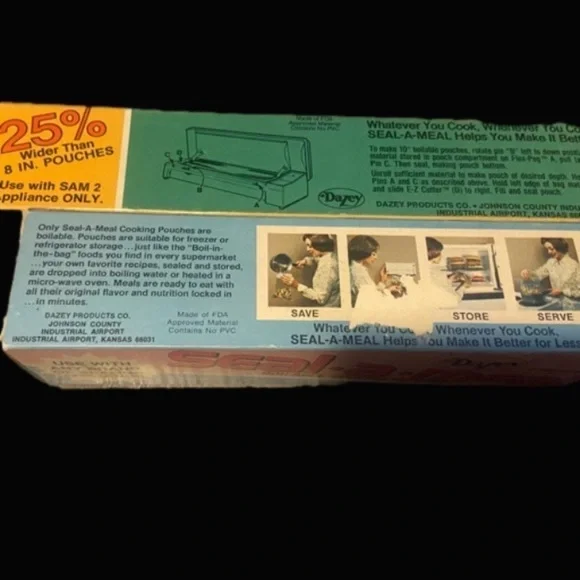 Dazey Seal a meal vintage pouches - Picture 3 of 4